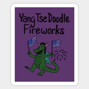 Yang Tse Doodle Fireworks Magnet